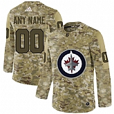 Winnipeg Jets Camo Men's Customized Adidas Jersey